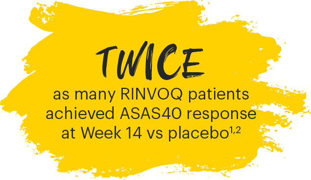 TWICE as many RINVOQ patients