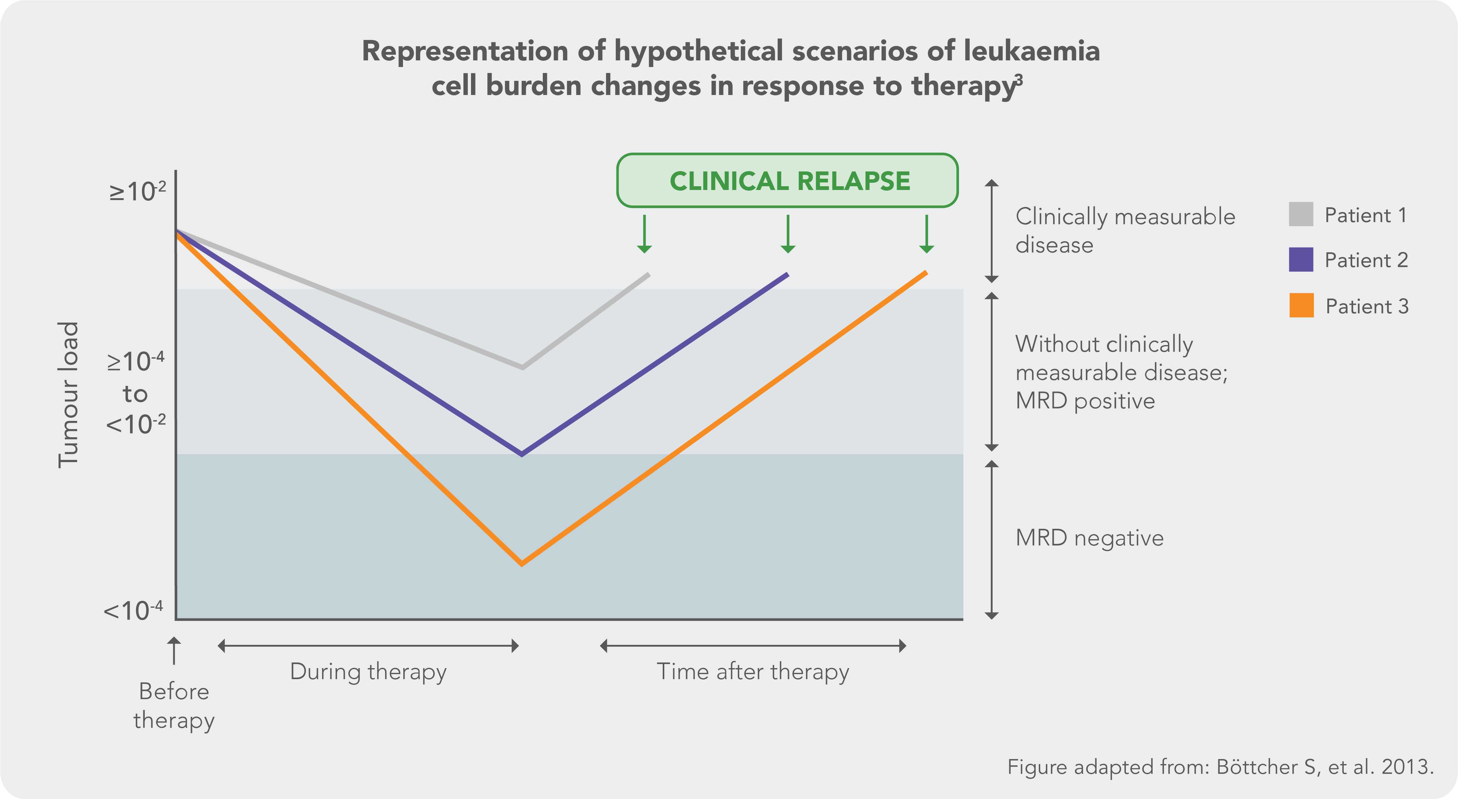 CLL cell burden can change with response to therapy