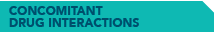 CONCCOMITANT DRUG INTERATIONS