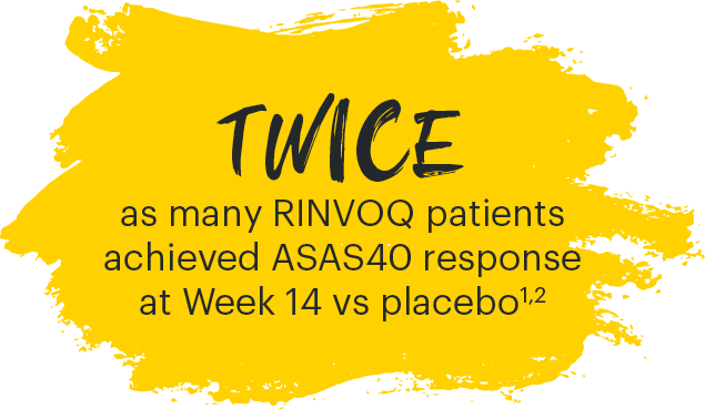 TWICE as many RINVOQ patients