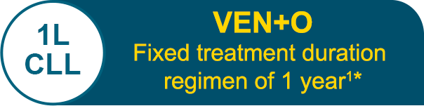 1L CLL: VEN+O Fixed treatment duration regimen of 1 year