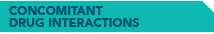 CONCCOMITANT DRUG INTERATIONS