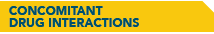 CONCCOMITANT DRUG INTERATIONS